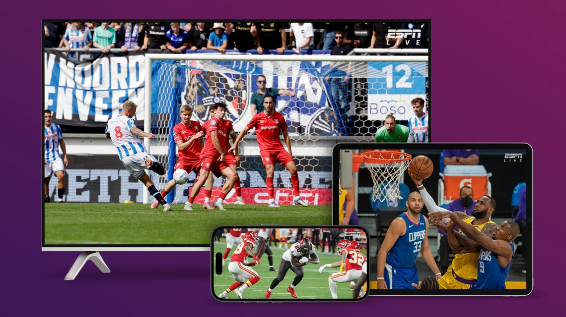 espn compleet op verschillende apparaten